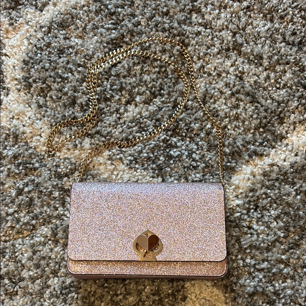 Kate Spade Pink and Gold Crossbody Bag